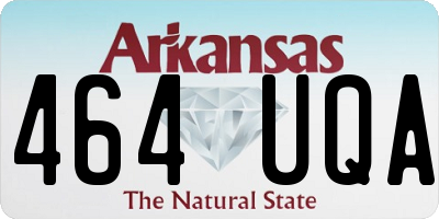 AR license plate 464UQA