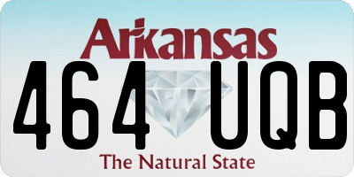 AR license plate 464UQB