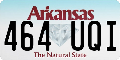 AR license plate 464UQI