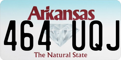 AR license plate 464UQJ