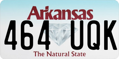 AR license plate 464UQK