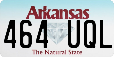 AR license plate 464UQL