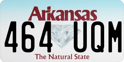 AR license plate 464UQM