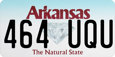 AR license plate 464UQU