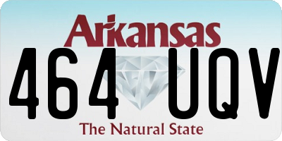 AR license plate 464UQV
