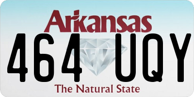 AR license plate 464UQY