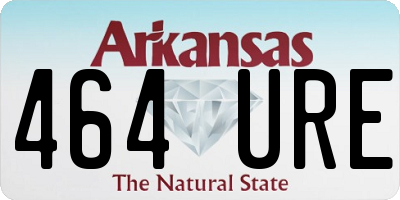 AR license plate 464URE