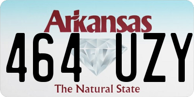 AR license plate 464UZY