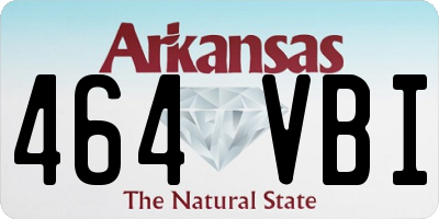 AR license plate 464VBI