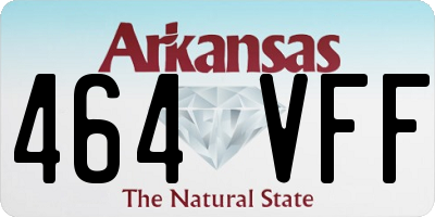 AR license plate 464VFF