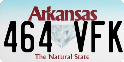AR license plate 464VFK