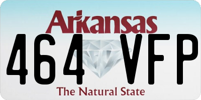 AR license plate 464VFP