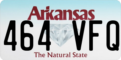 AR license plate 464VFQ