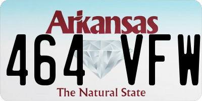 AR license plate 464VFW