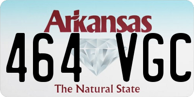 AR license plate 464VGC