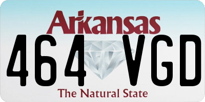 AR license plate 464VGD