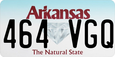 AR license plate 464VGQ