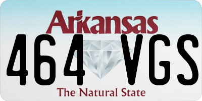 AR license plate 464VGS