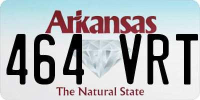 AR license plate 464VRT