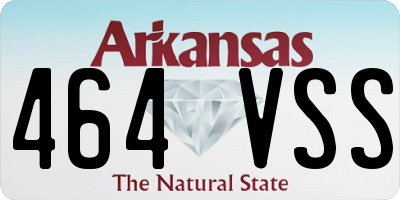 AR license plate 464VSS