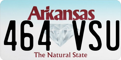 AR license plate 464VSU