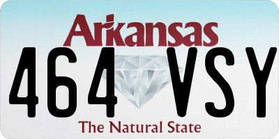 AR license plate 464VSY