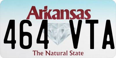 AR license plate 464VTA