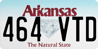 AR license plate 464VTD
