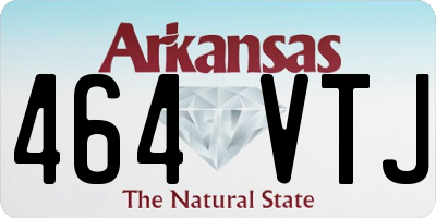 AR license plate 464VTJ