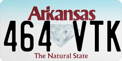 AR license plate 464VTK