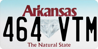 AR license plate 464VTM