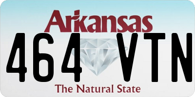 AR license plate 464VTN