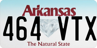 AR license plate 464VTX