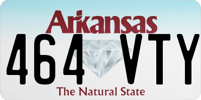 AR license plate 464VTY