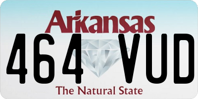 AR license plate 464VUD