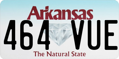 AR license plate 464VUE