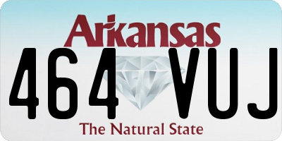 AR license plate 464VUJ
