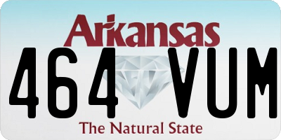 AR license plate 464VUM