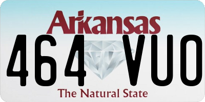 AR license plate 464VUO