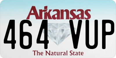 AR license plate 464VUP