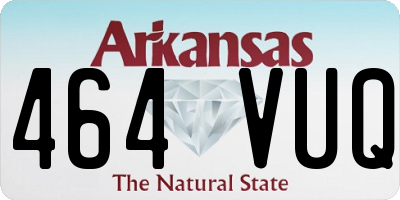 AR license plate 464VUQ