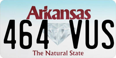 AR license plate 464VUS