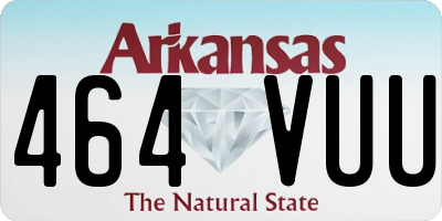 AR license plate 464VUU