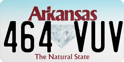 AR license plate 464VUV