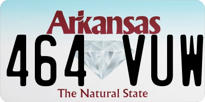 AR license plate 464VUW