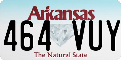 AR license plate 464VUY