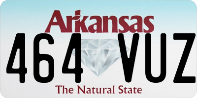 AR license plate 464VUZ