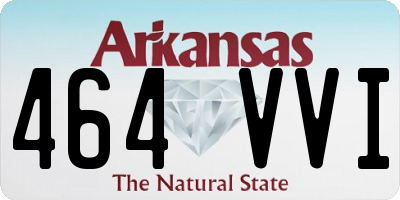 AR license plate 464VVI