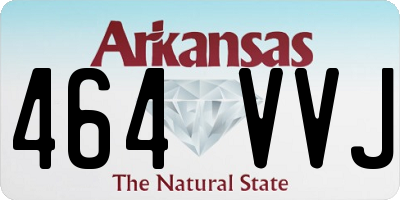 AR license plate 464VVJ