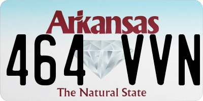 AR license plate 464VVN